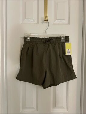 all in motion Olive High-Waist Drawstring Shorts